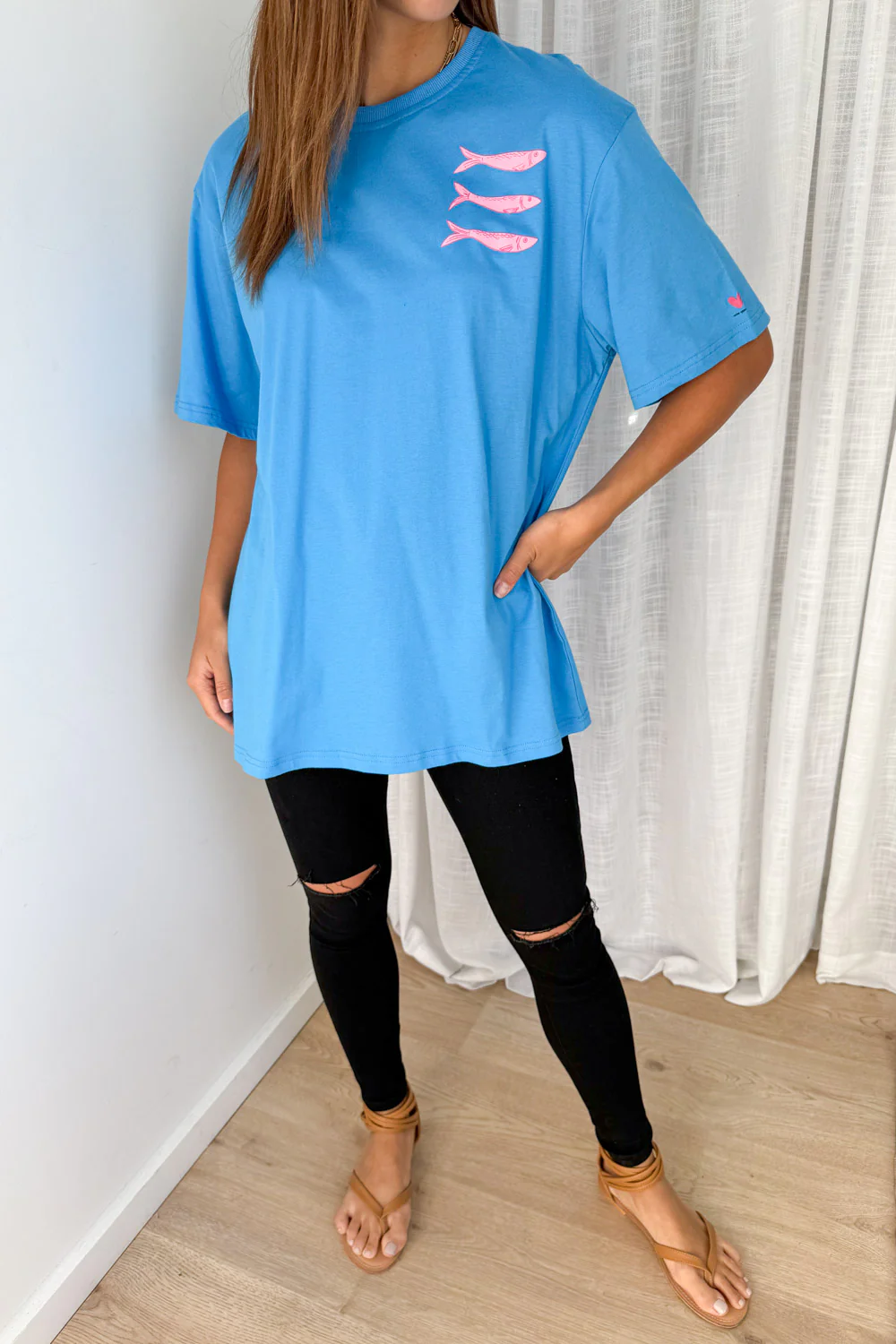 Finn Tee - Cornflower Blue - Image 5