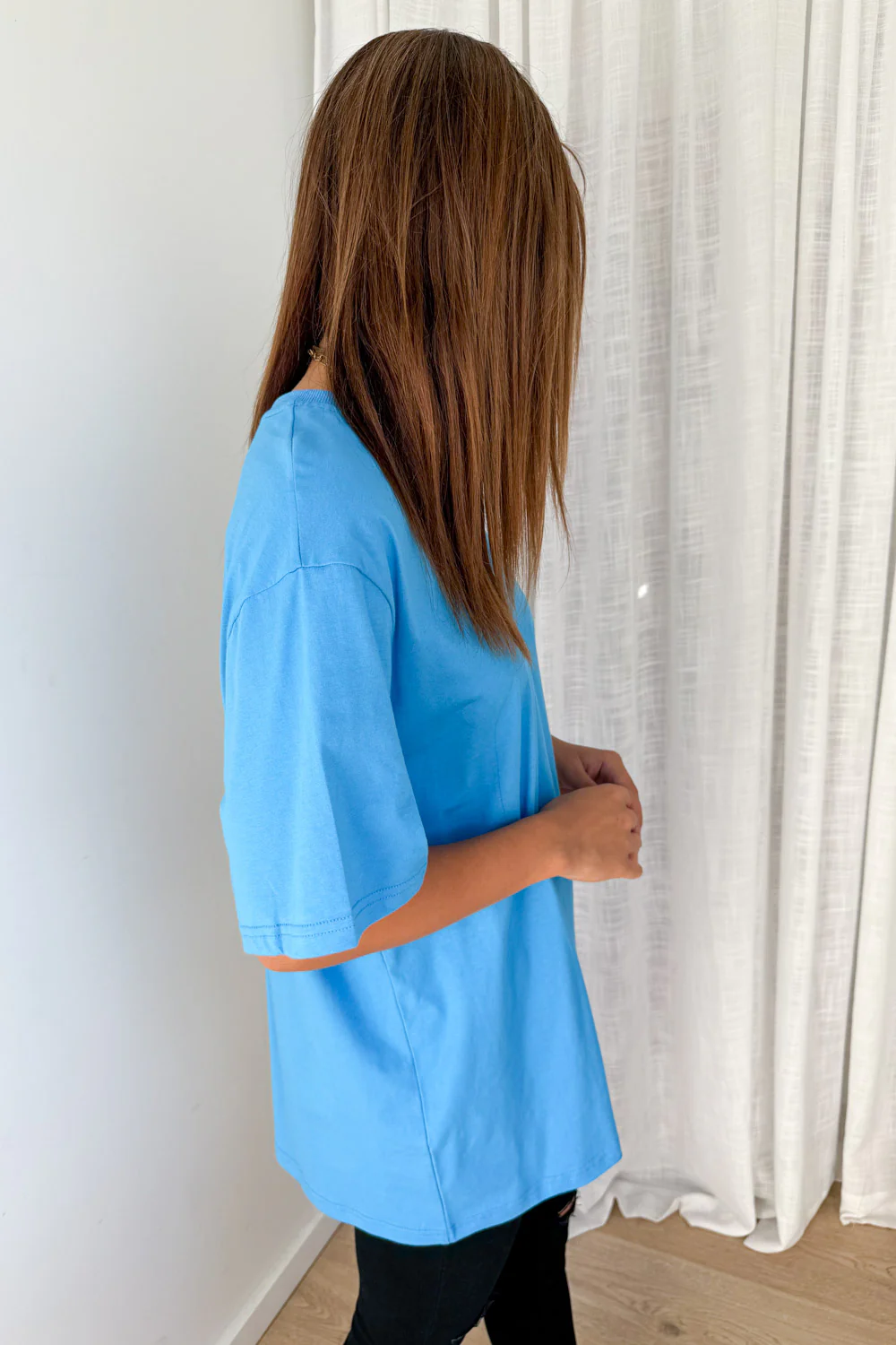 Finn Tee - Cornflower Blue - Image 9