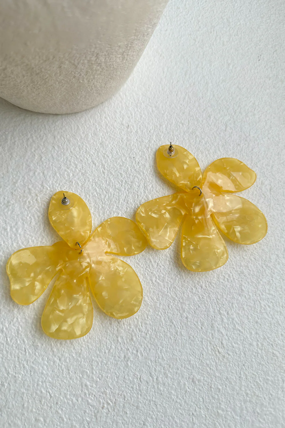 Flora Earrings - Yellow - Image 5