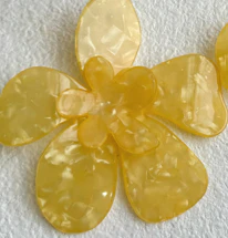 Flora Earrings - Yellow - Image 8