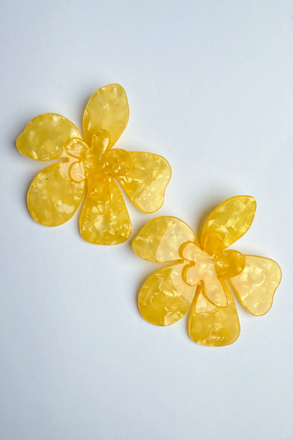 Flora Earrings - Yellow - Image 9