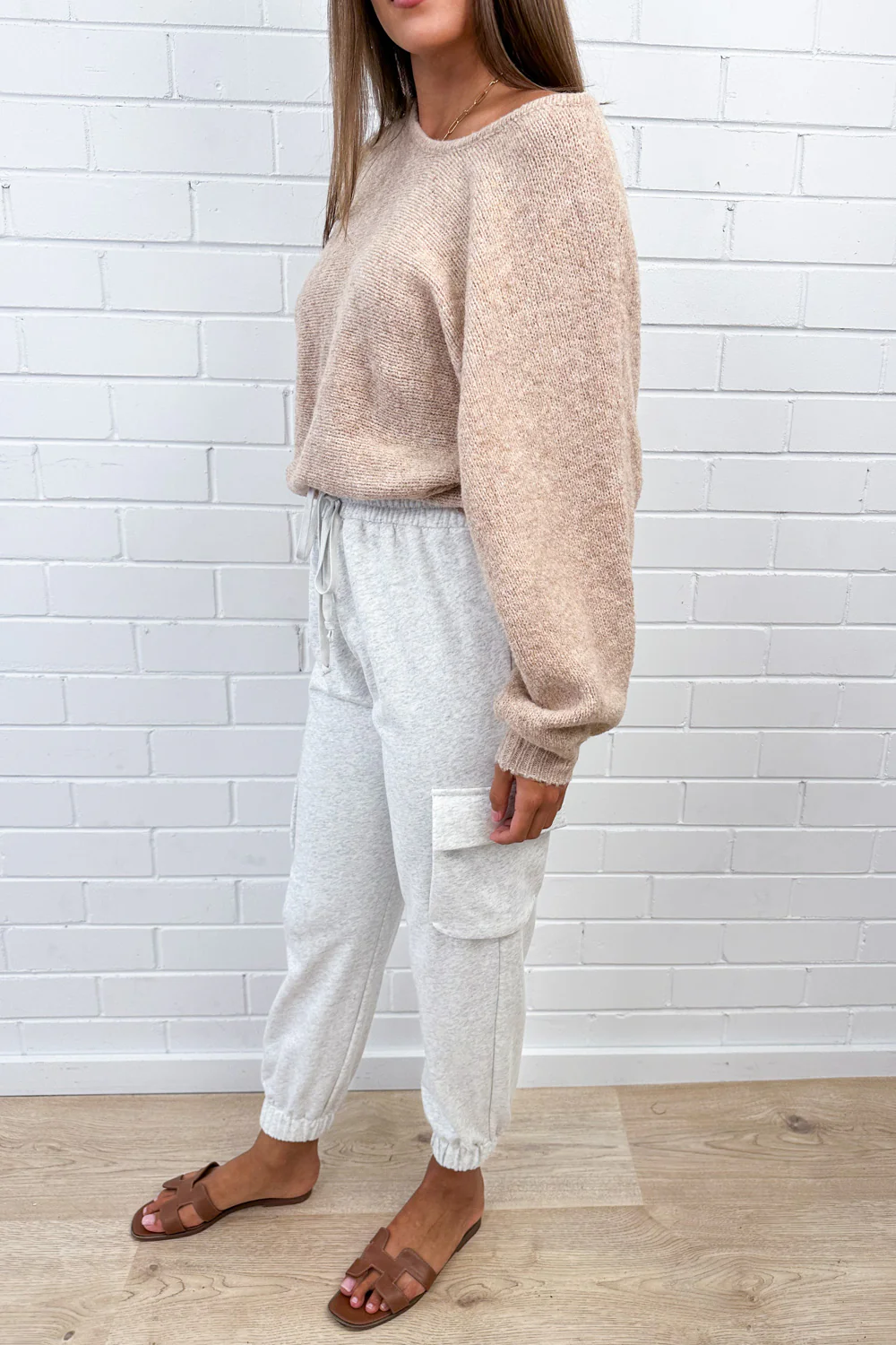 Frankie Lounge Pants - Grey Marle - Image 3