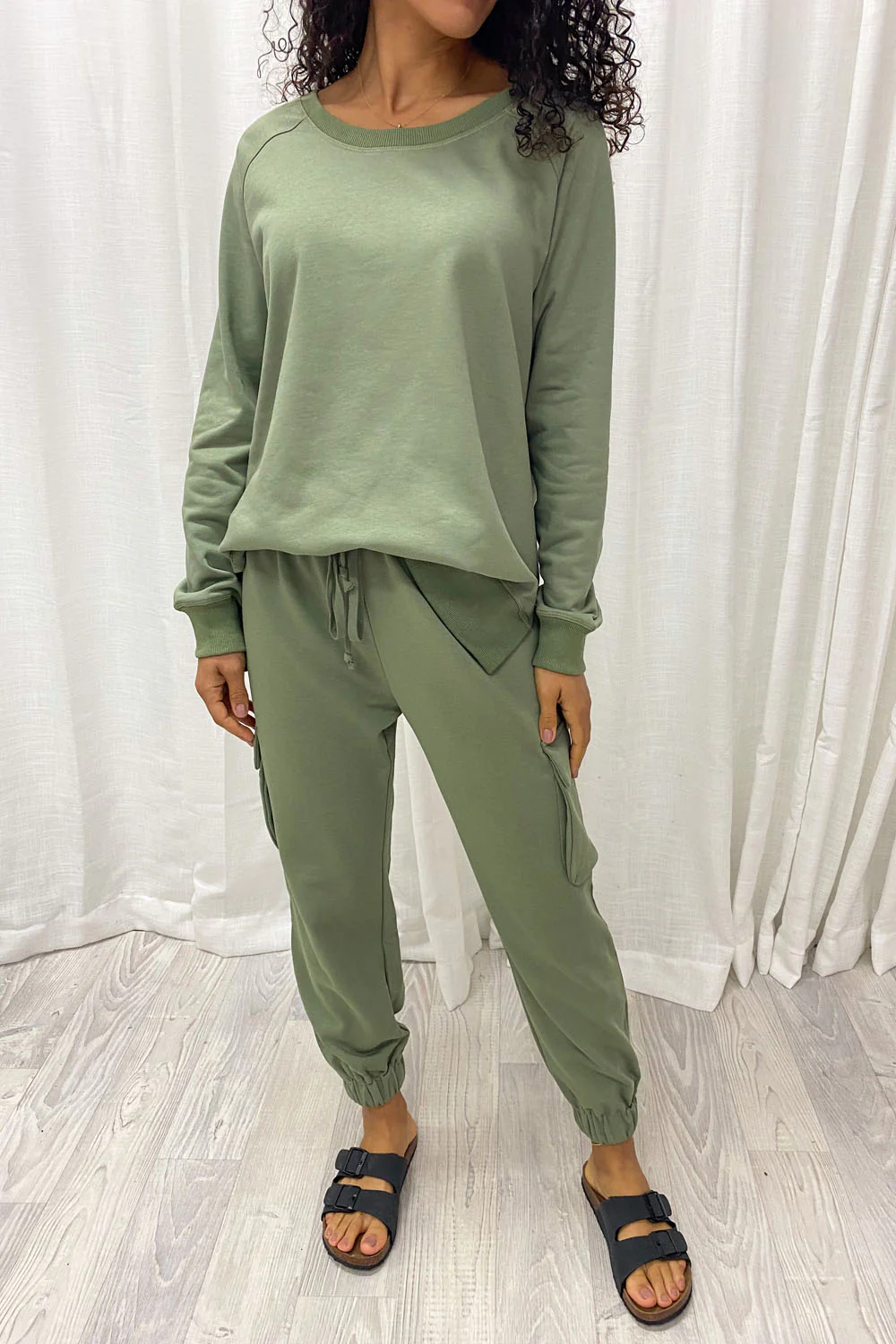 Frankie Lounge Pants - Khaki - Image 10