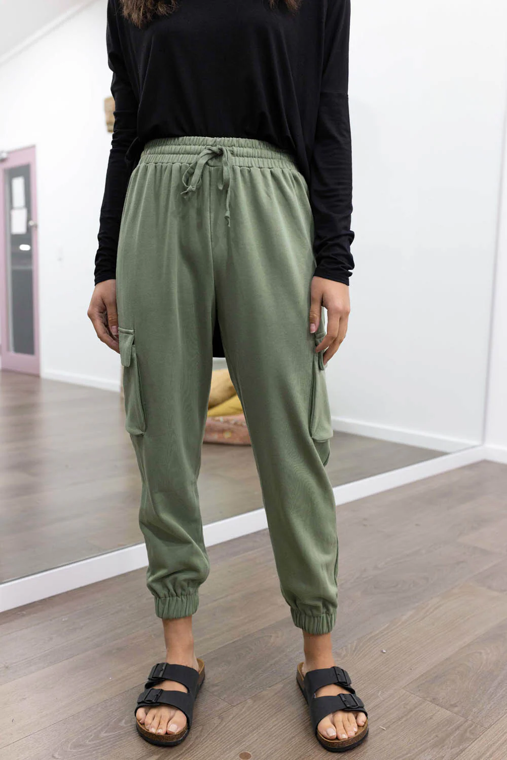 Frankie Lounge Pants - Khaki - Image 5