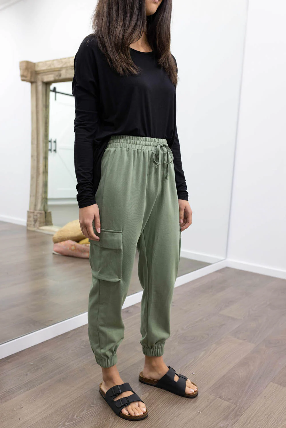 Frankie Lounge Pants - Khaki - Image 6