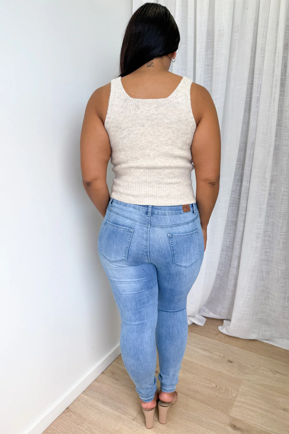Gia Knit Tank - Oatmeal Marle - Image 12