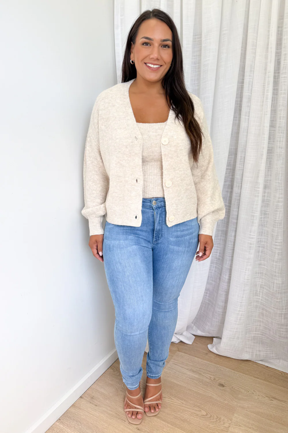 Gia Knit Tank - Oatmeal Marle - Image 13
