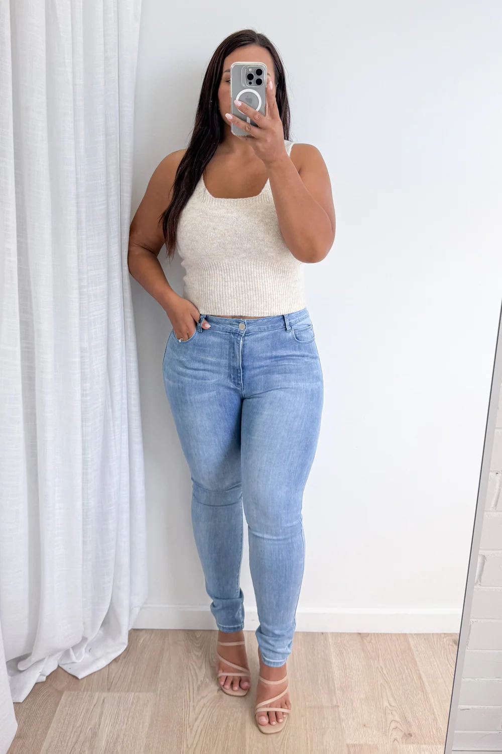 Gia Knit Tank - Oatmeal Marle - Image 14