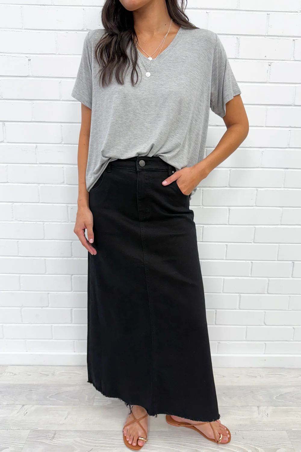 Gloucester Denim Maxi Skirt - Image 13