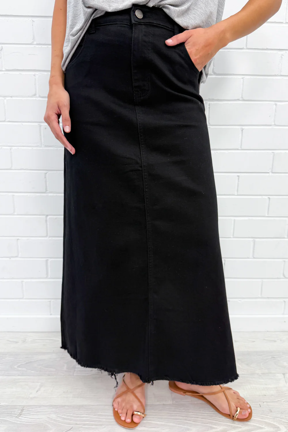 Gloucester Denim Maxi Skirt - Image 14