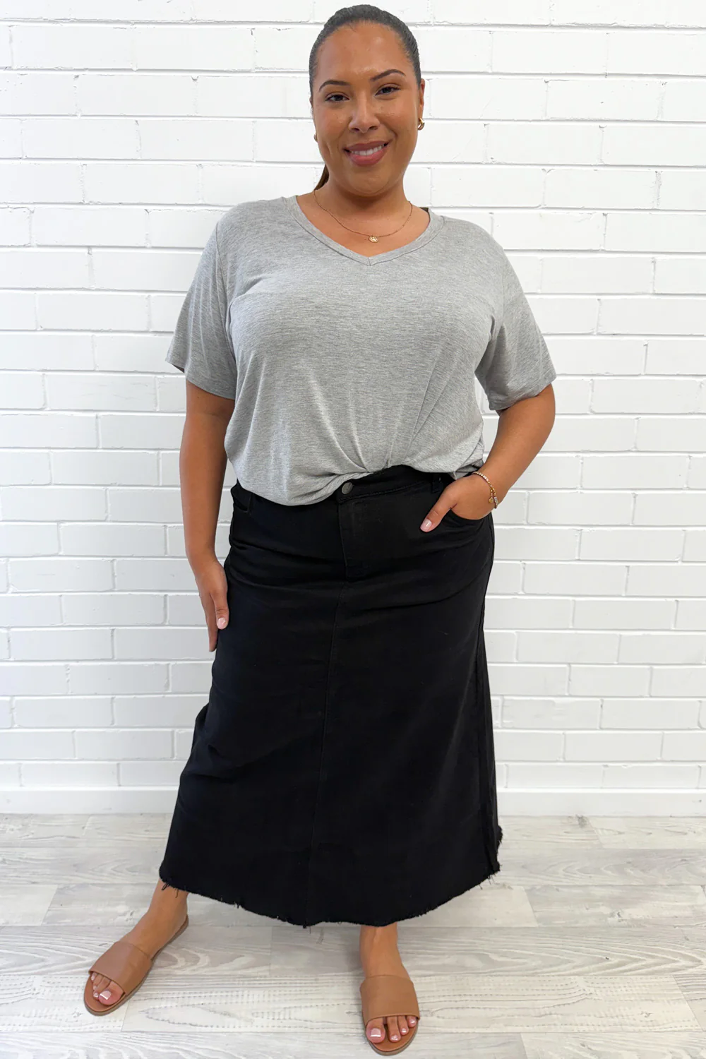 Gloucester Denim Maxi Skirt - Image 22