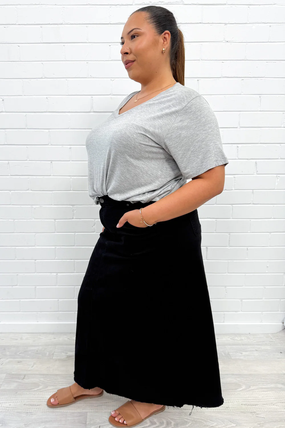Gloucester Denim Maxi Skirt - Image 23