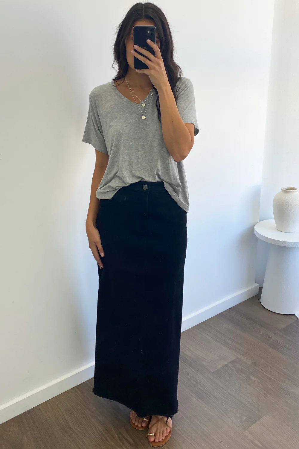 Gloucester Denim Maxi Skirt - Image 33
