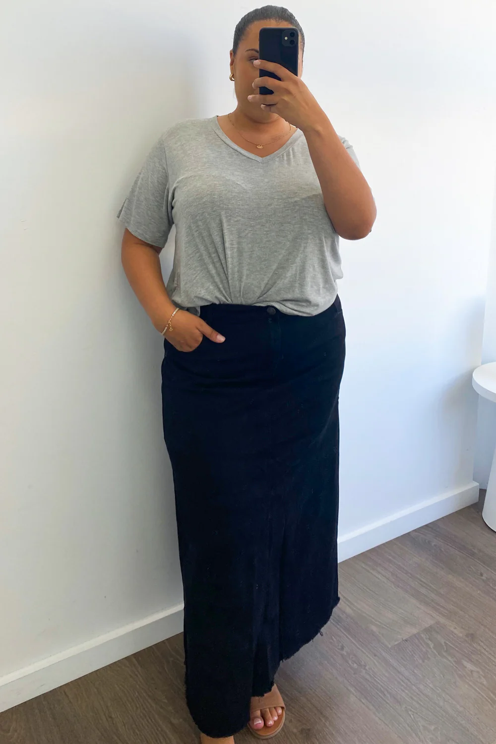 Gloucester Denim Maxi Skirt - Image 34