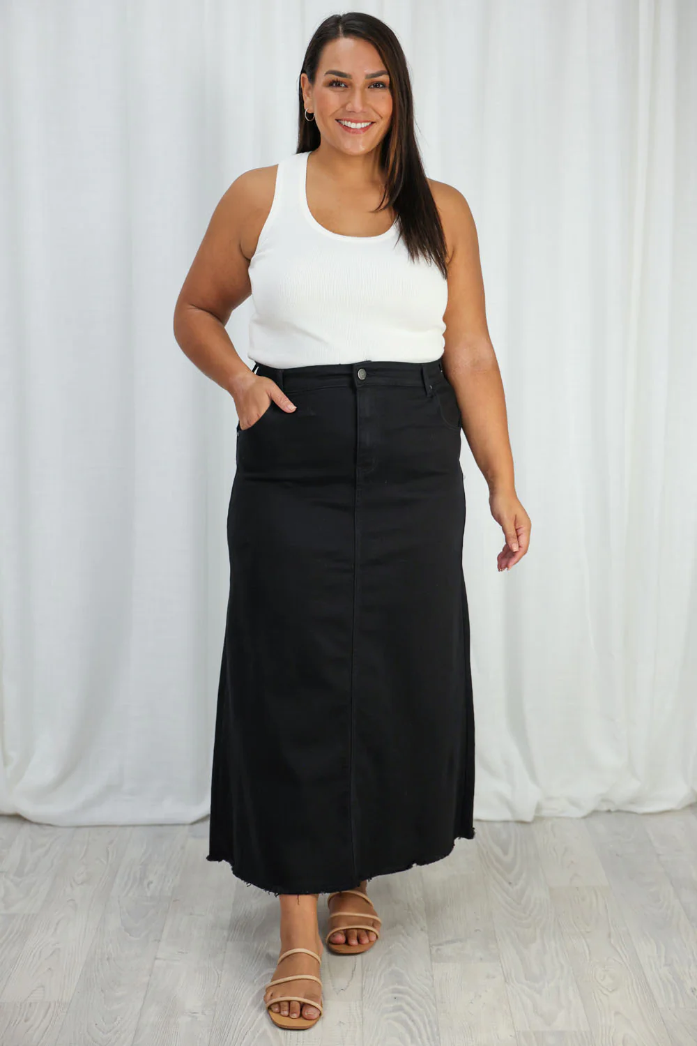 Gloucester Denim Maxi Skirt - Image 36