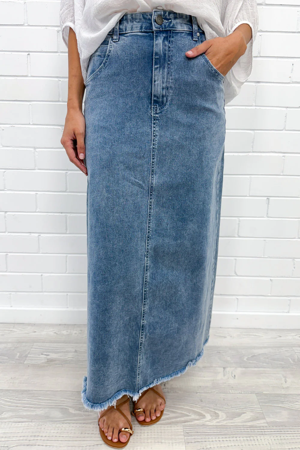 Gloucester Denim Maxi Skirt - Image 40
