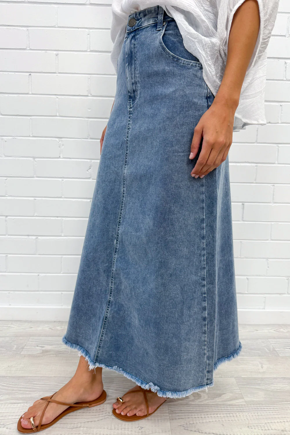 Gloucester Denim Maxi Skirt - Image 41