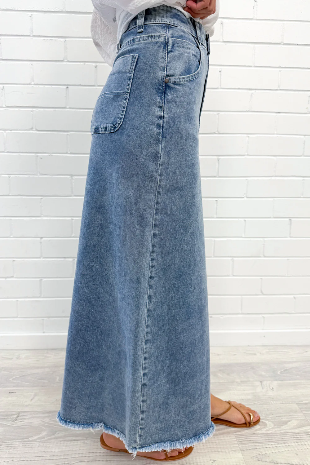 Gloucester Denim Maxi Skirt - Image 42