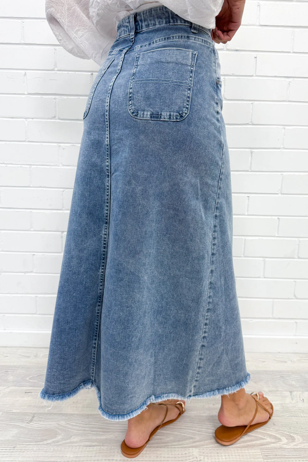 Gloucester Denim Maxi Skirt - Image 43