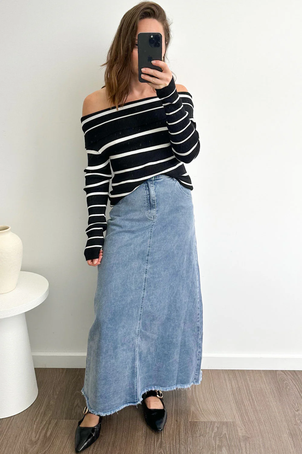 Gloucester Denim Maxi Skirt - Image 48
