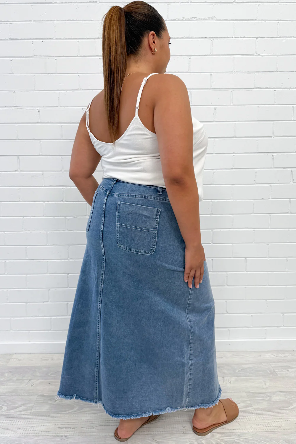 Gloucester Denim Maxi Skirt - Image 49