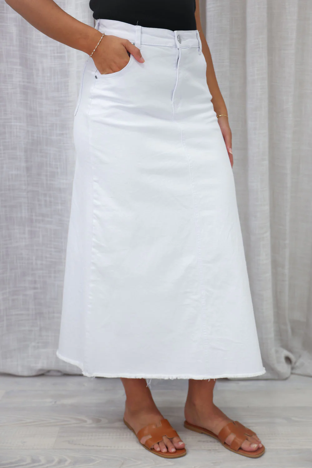 Gloucester Denim Maxi Skirt - Image 5