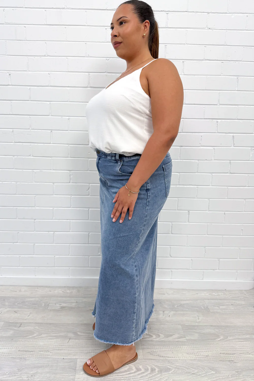 Gloucester Denim Maxi Skirt - Image 51