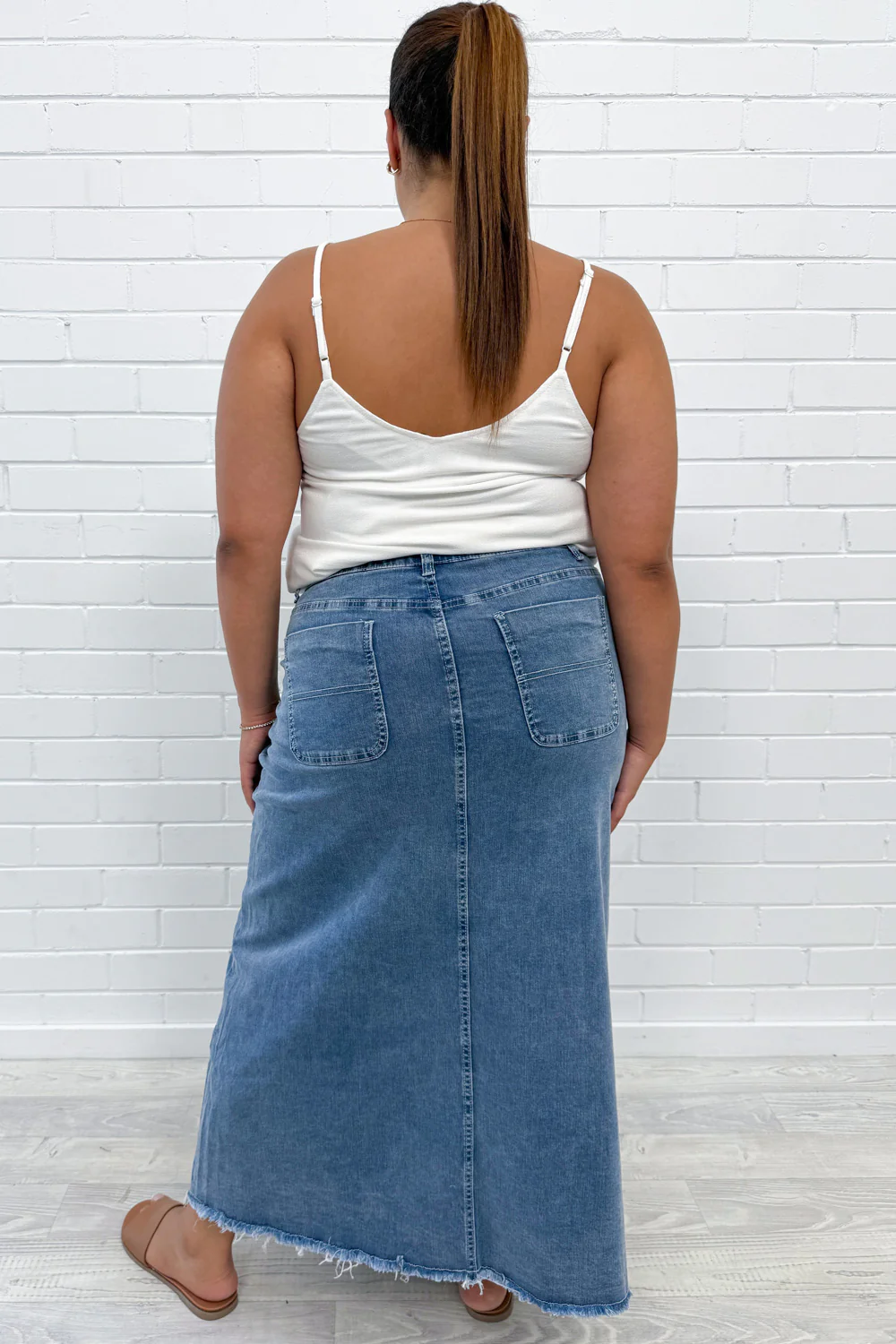Gloucester Denim Maxi Skirt - Image 52
