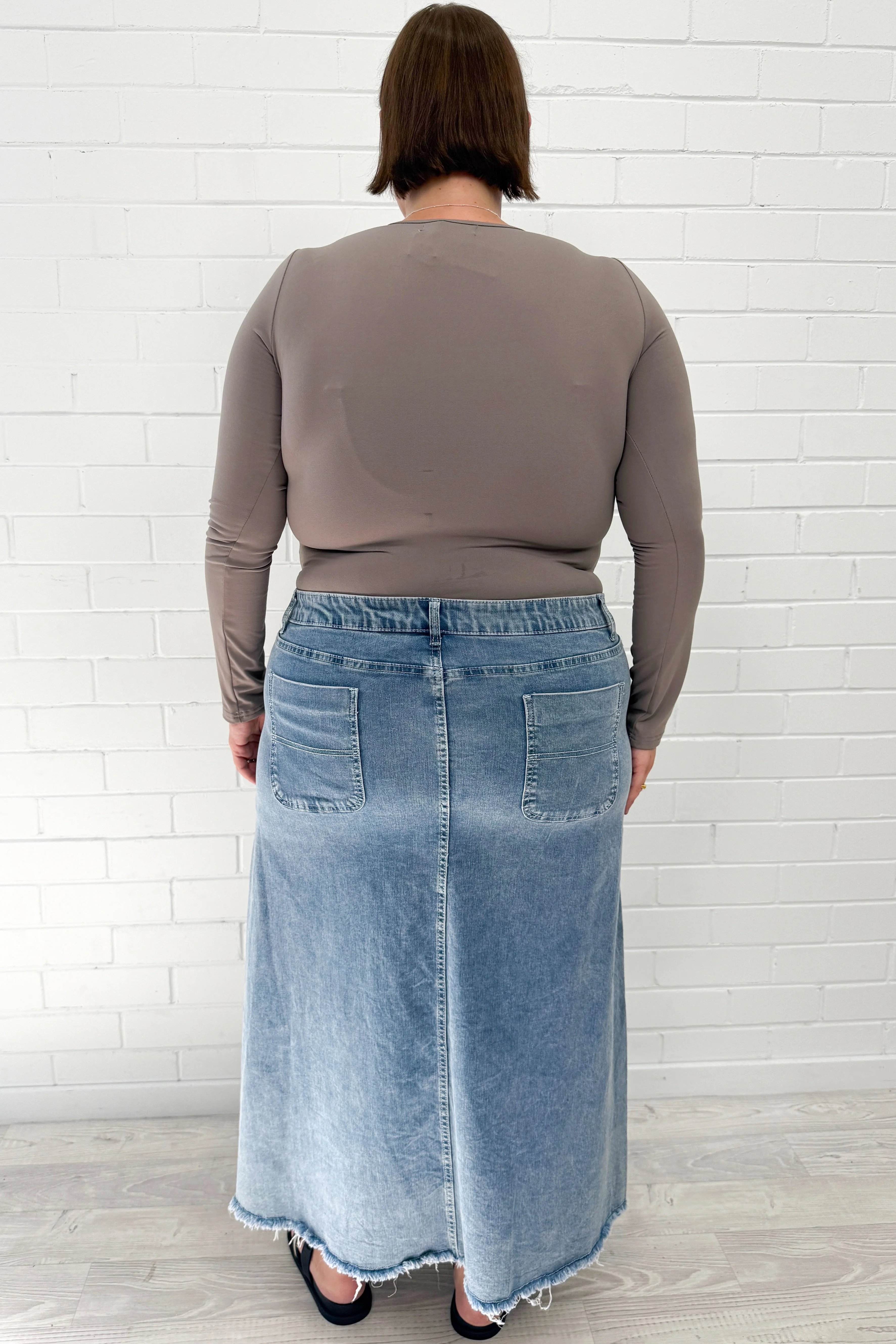 Gloucester Denim Maxi Skirt - Image 57