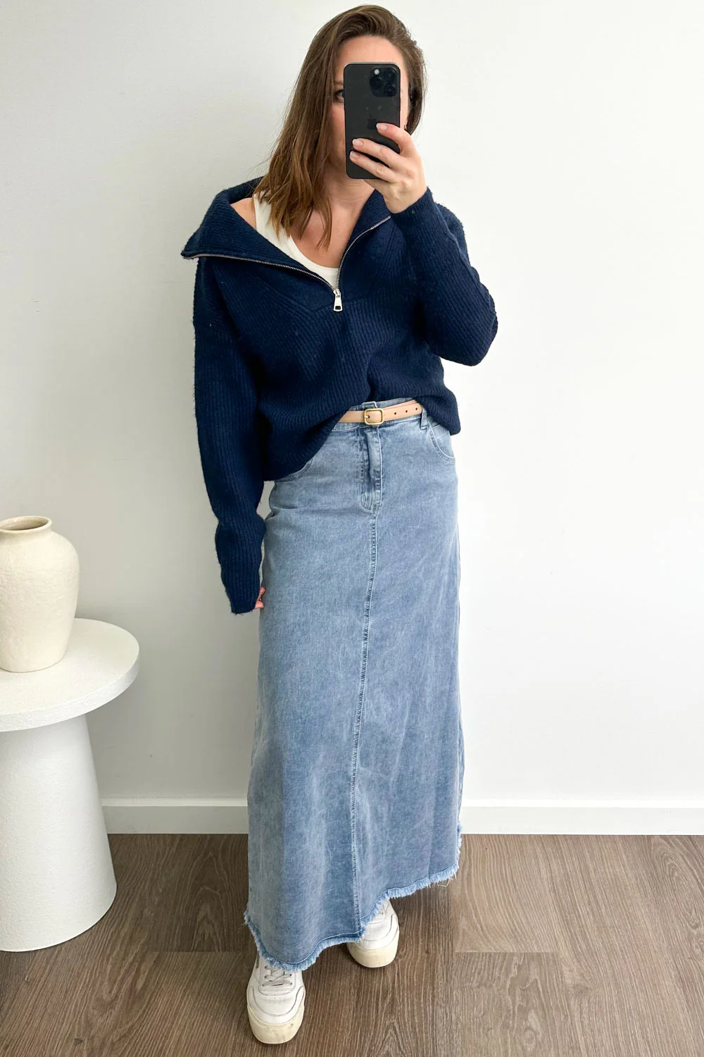 Gloucester Denim Maxi Skirt - Image 58