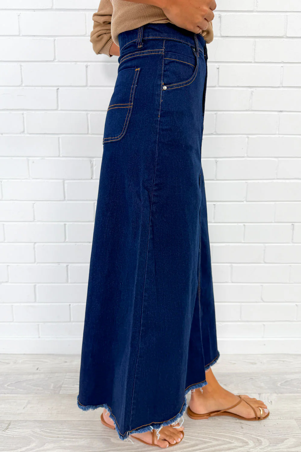 Gloucester Denim Maxi Skirt - Image 66