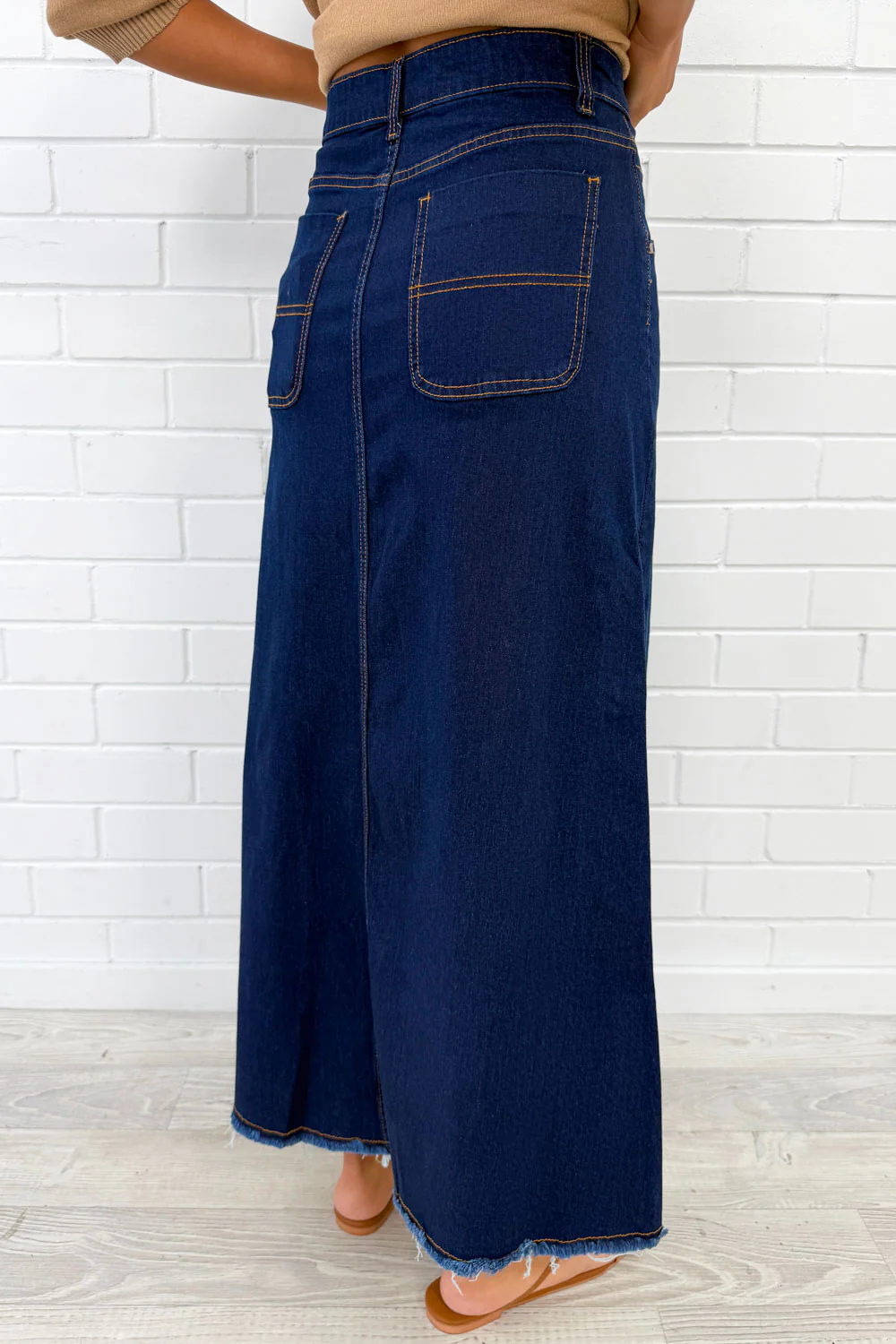 Gloucester Denim Maxi Skirt - Image 67