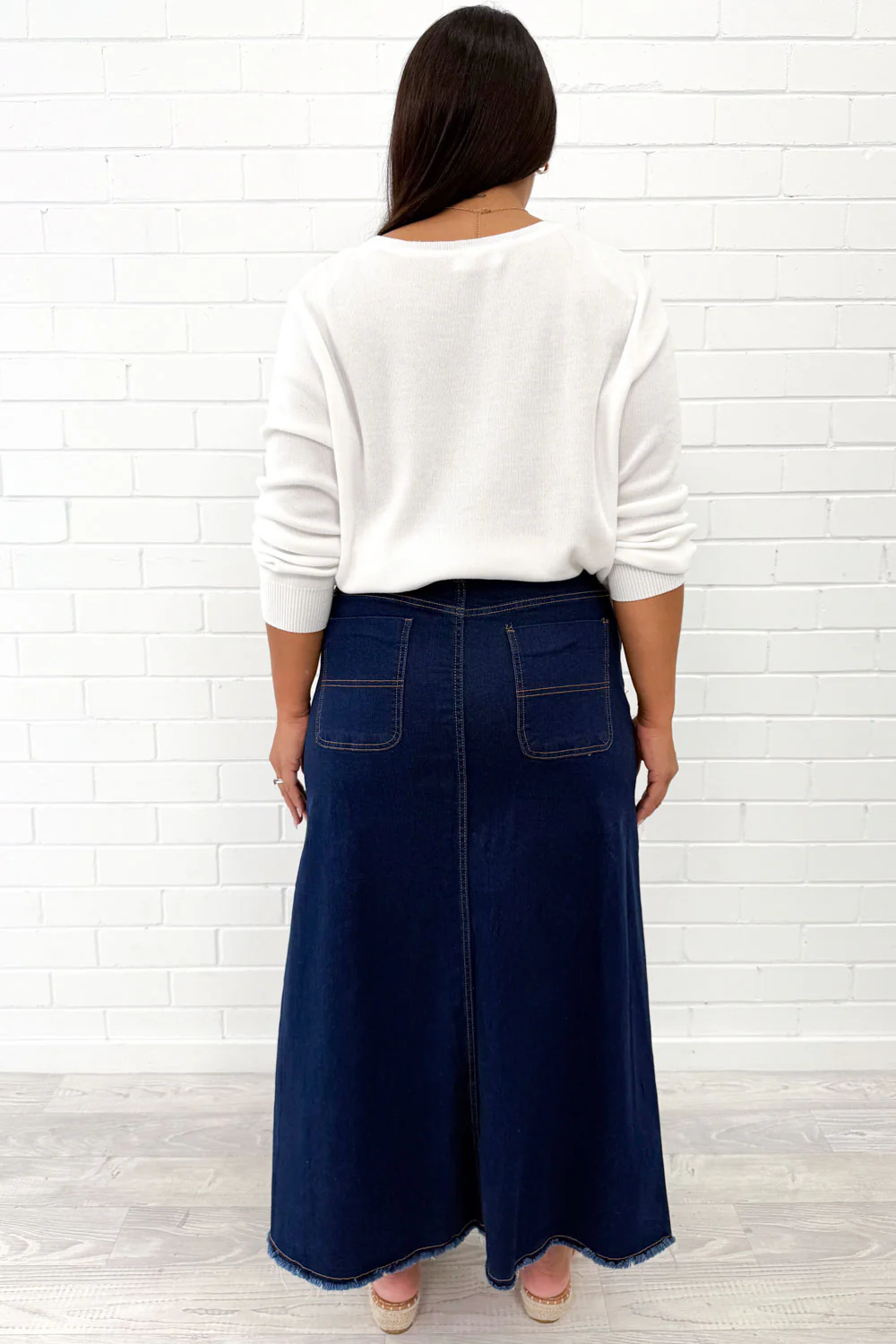 Gloucester Denim Maxi Skirt - Image 70