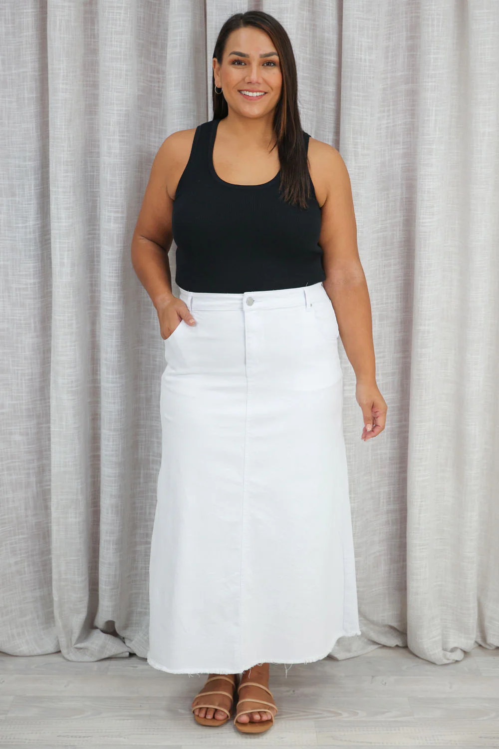 Gloucester Denim Maxi Skirt - Image 8