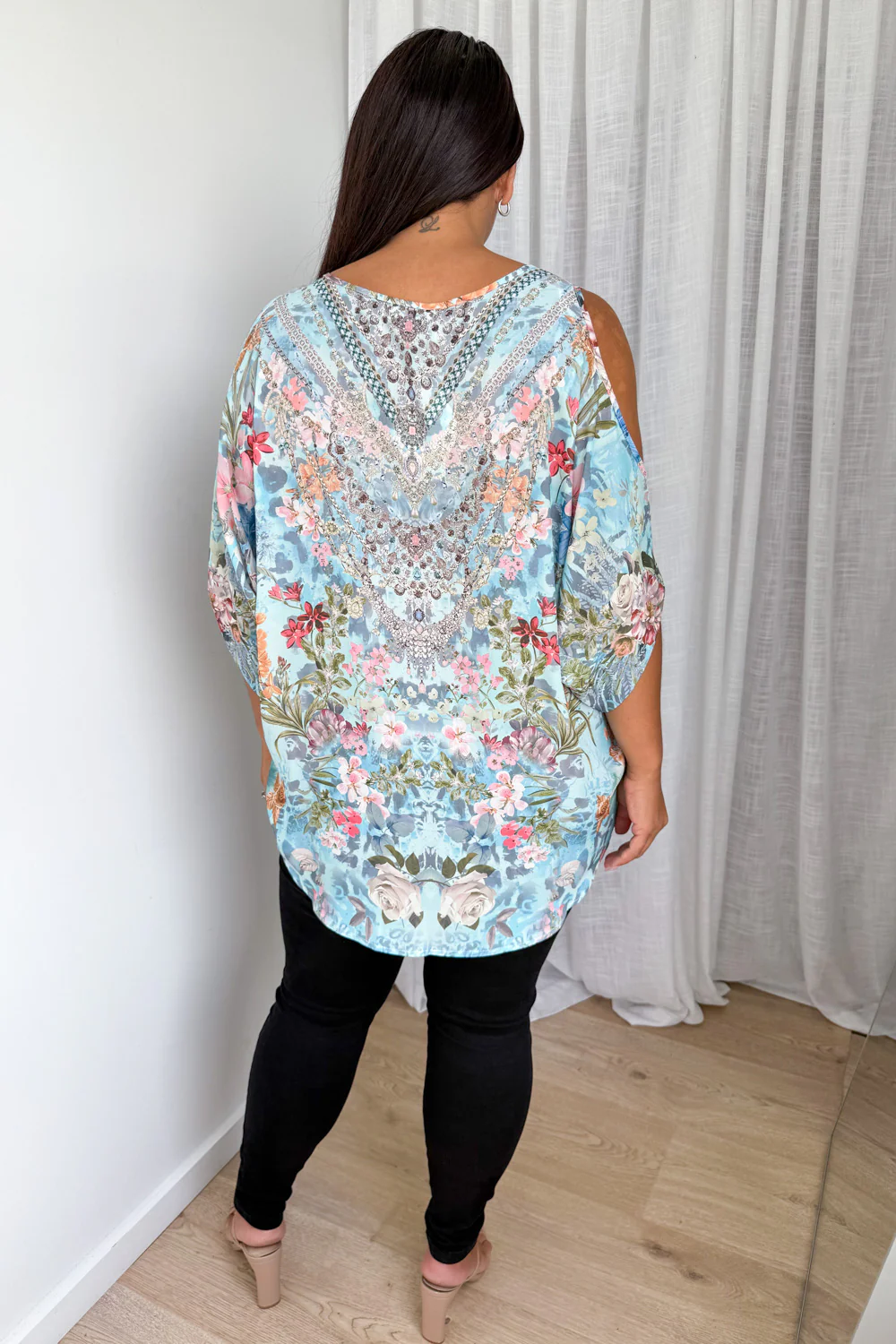 Goddess Top - Blue Multi Floral - Image 13