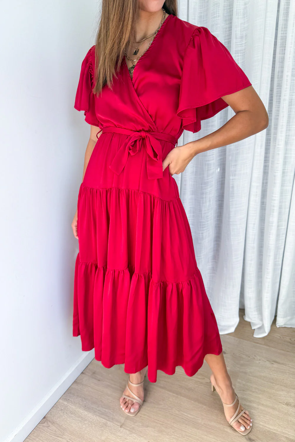 Halle Dress - Ruby - Image 2