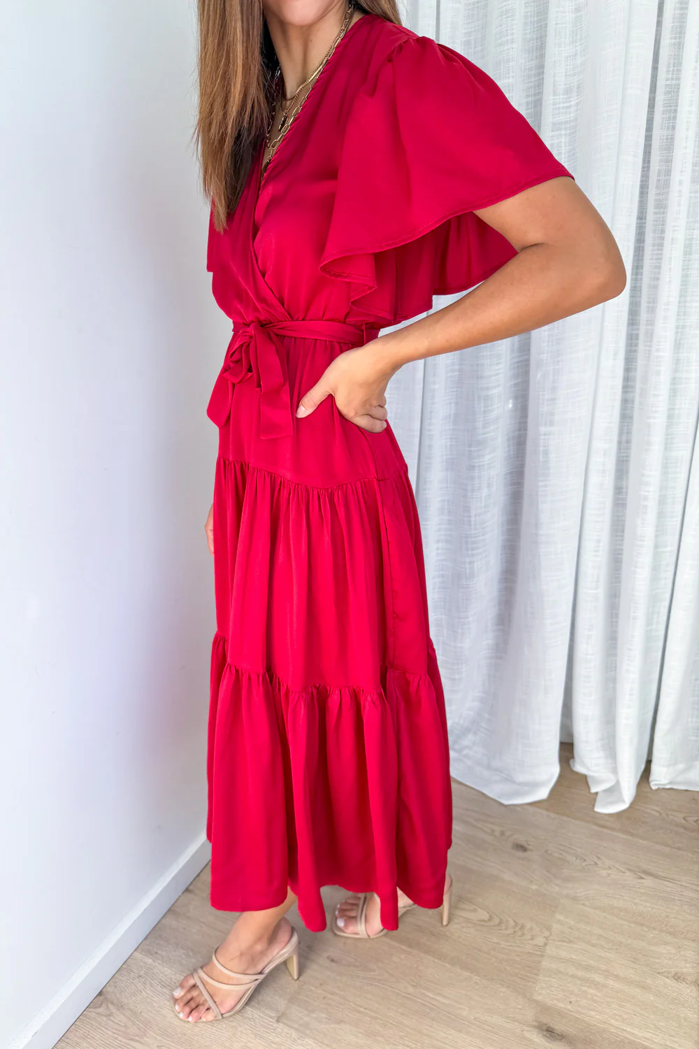 Halle Dress - Ruby - Image 3