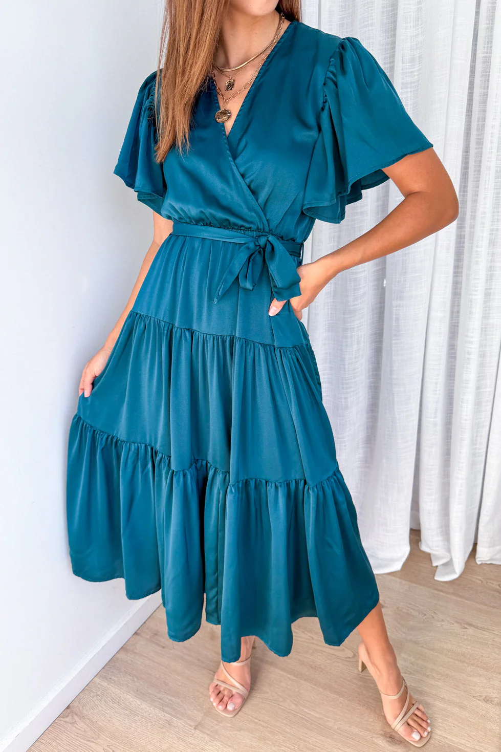 Halle Dress - Teal - Image 2