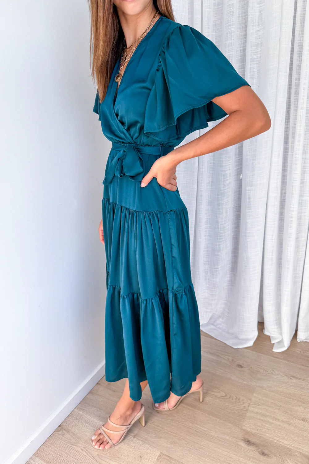 Halle Dress - Teal - Image 3