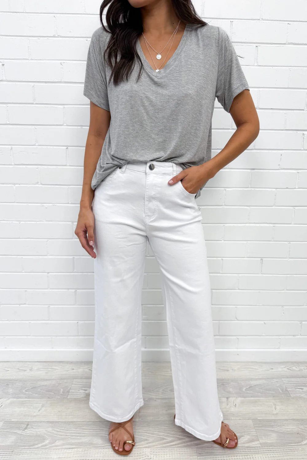 Harley Mid Rise Wide Leg Jeans - Image 6
