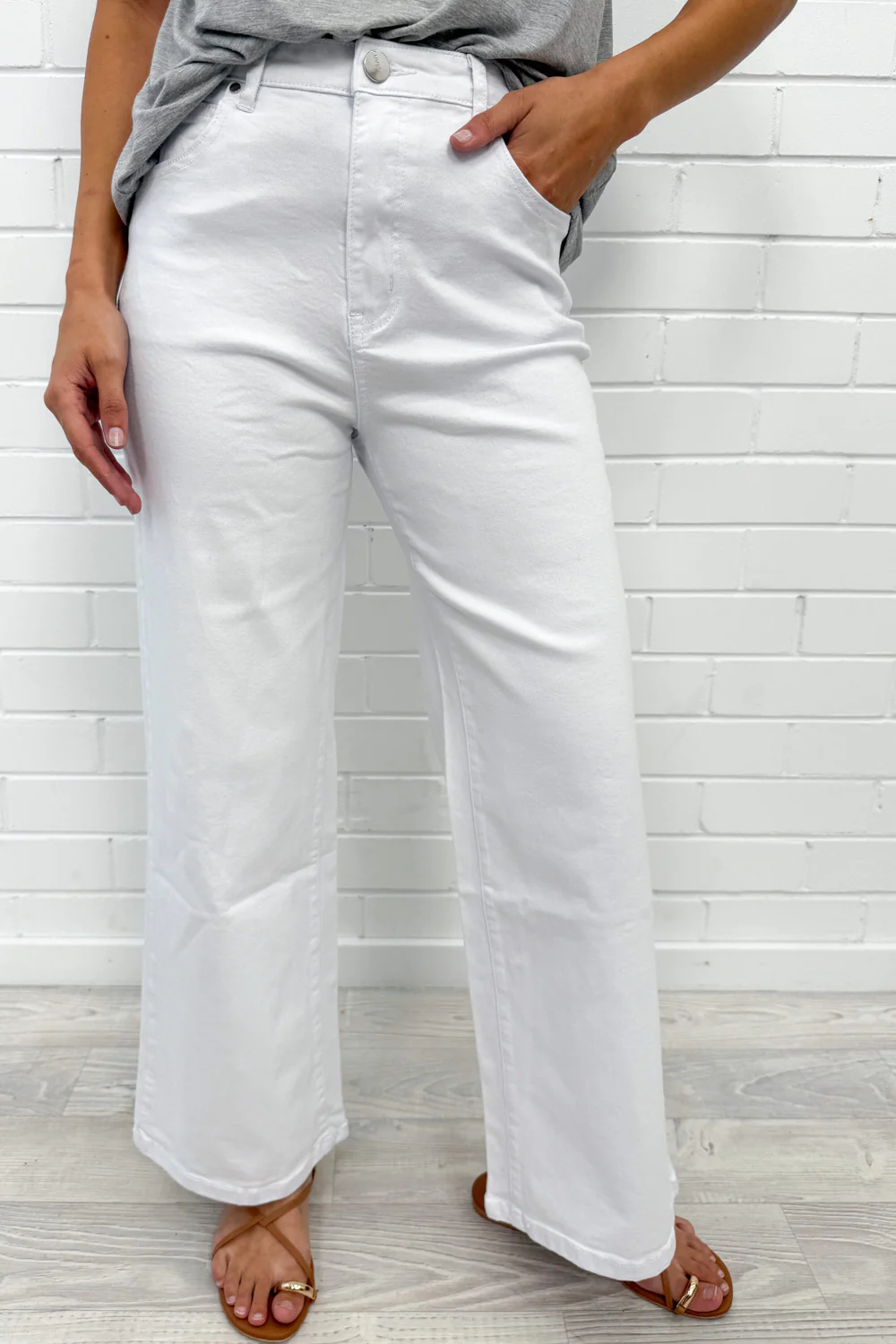 Harley Mid Rise Wide Leg Jeans - Image 8