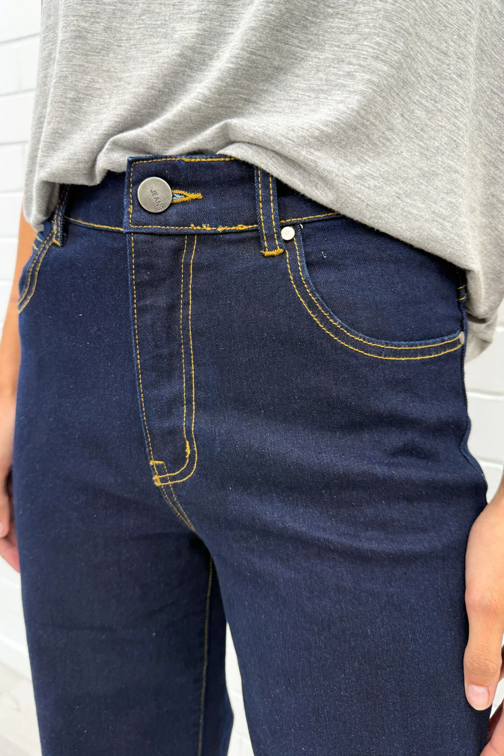Harley Mid Rise Wide Leg Jeans - Image 9