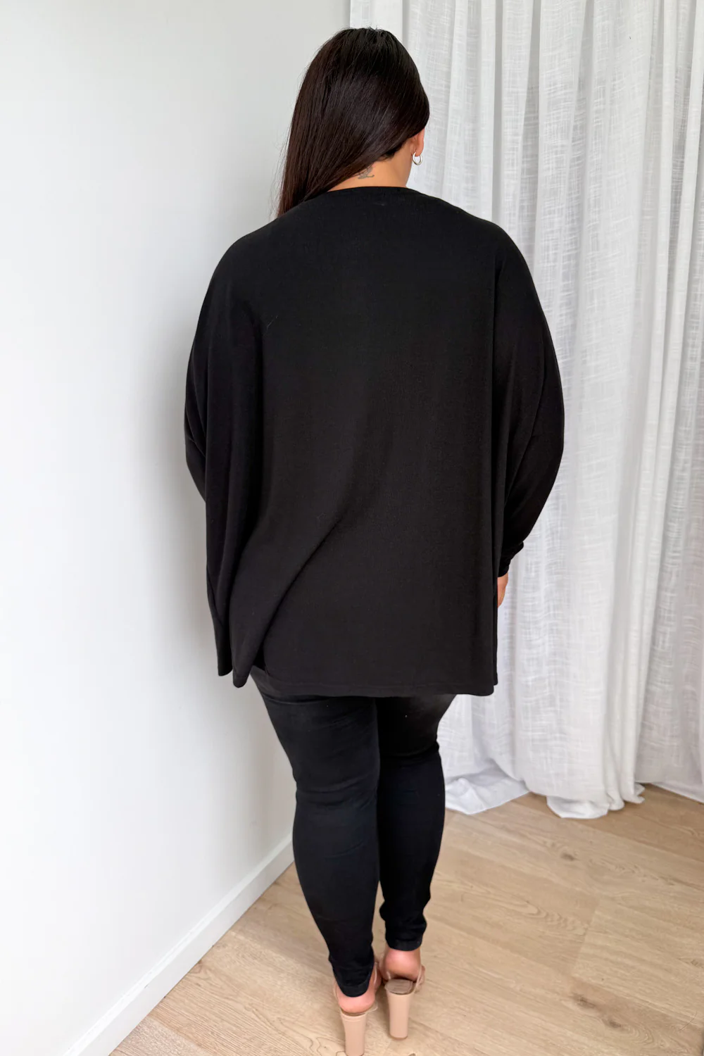 Harriette Shrug - Black - Image 10