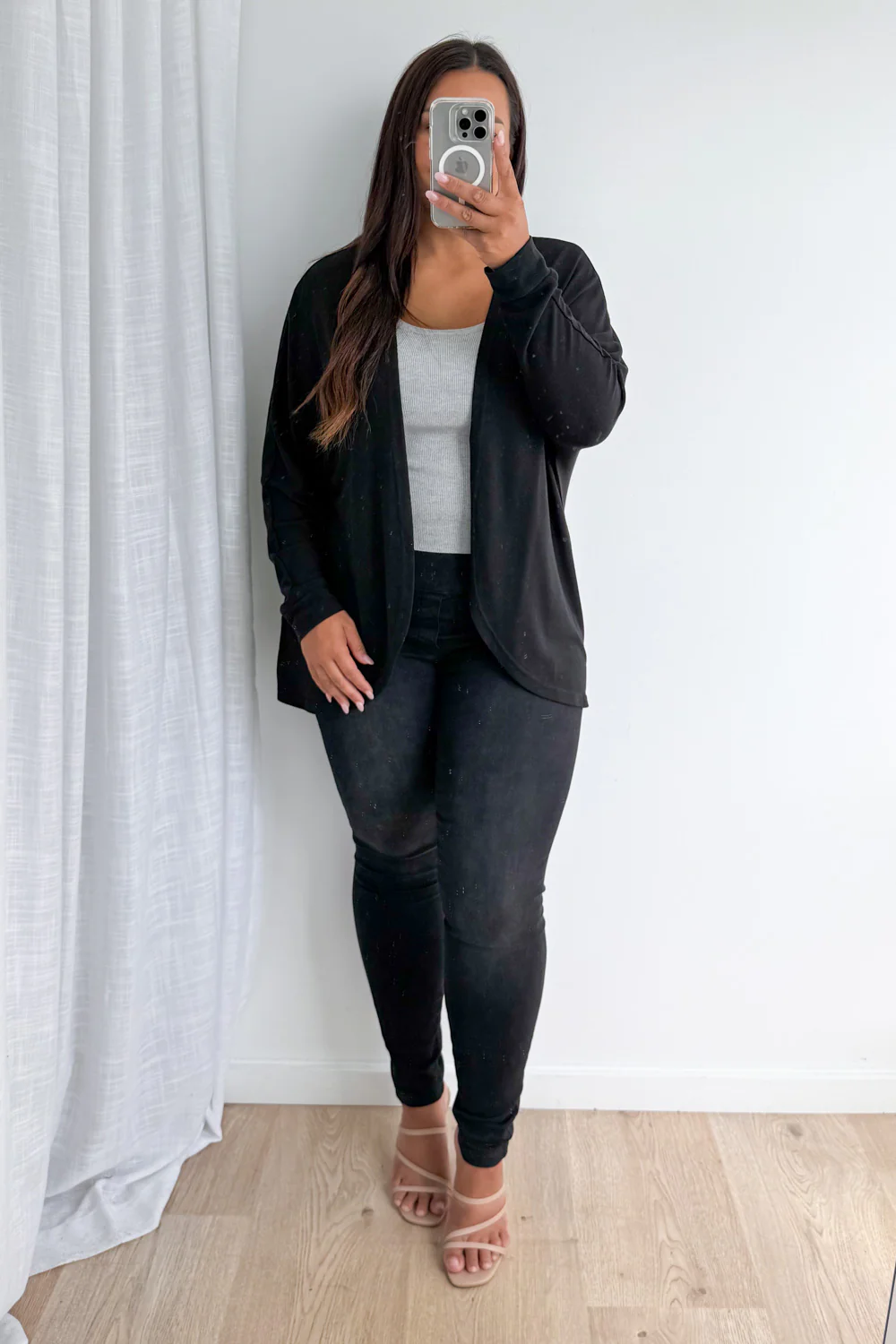 Harriette Shrug - Black - Image 11