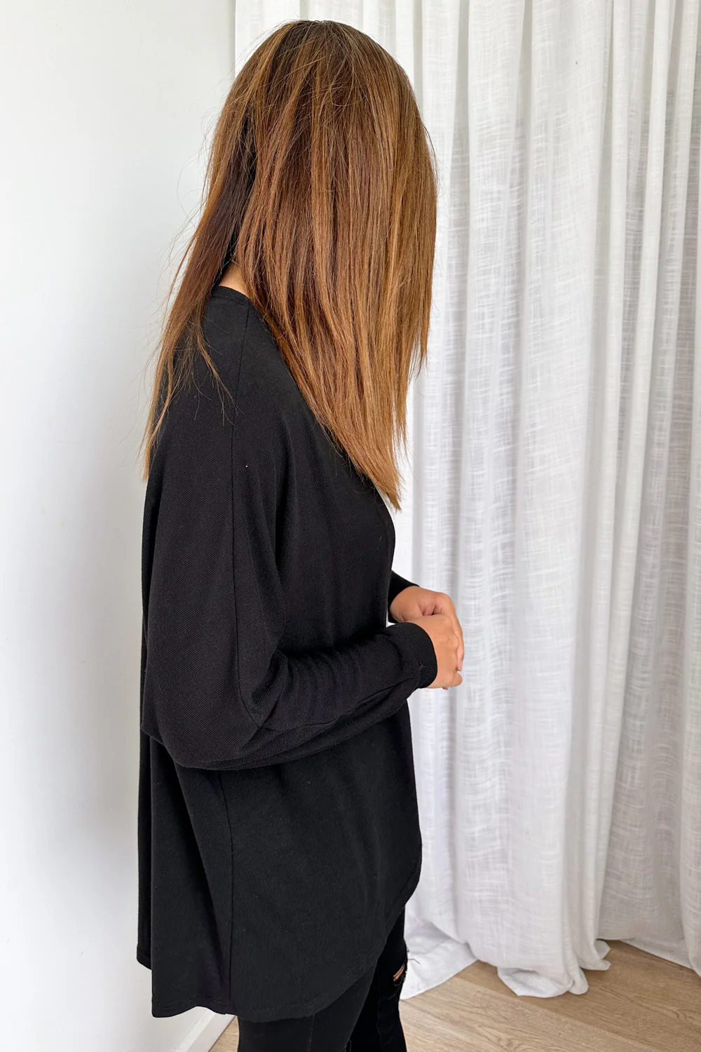 Harriette Shrug - Black - Image 5