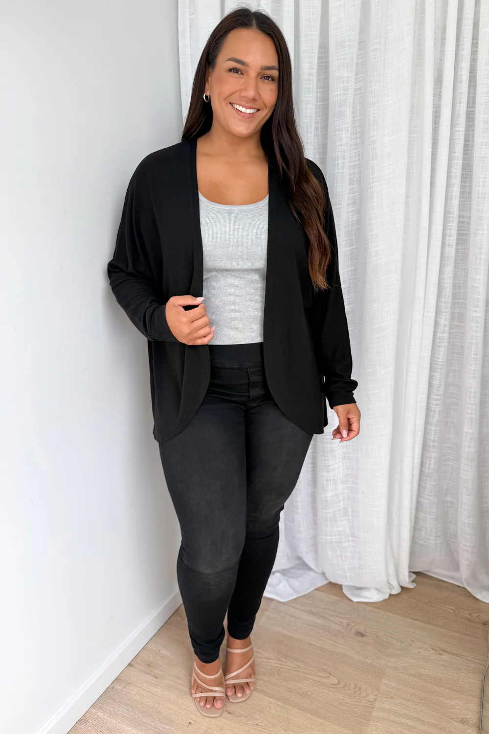 Harriette Shrug - Black - Image 8