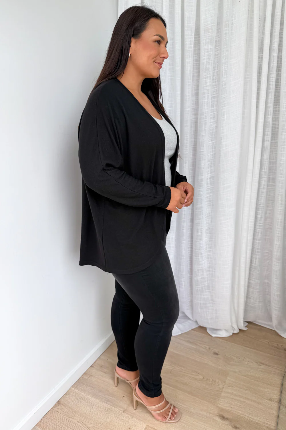 Harriette Shrug - Black - Image 9