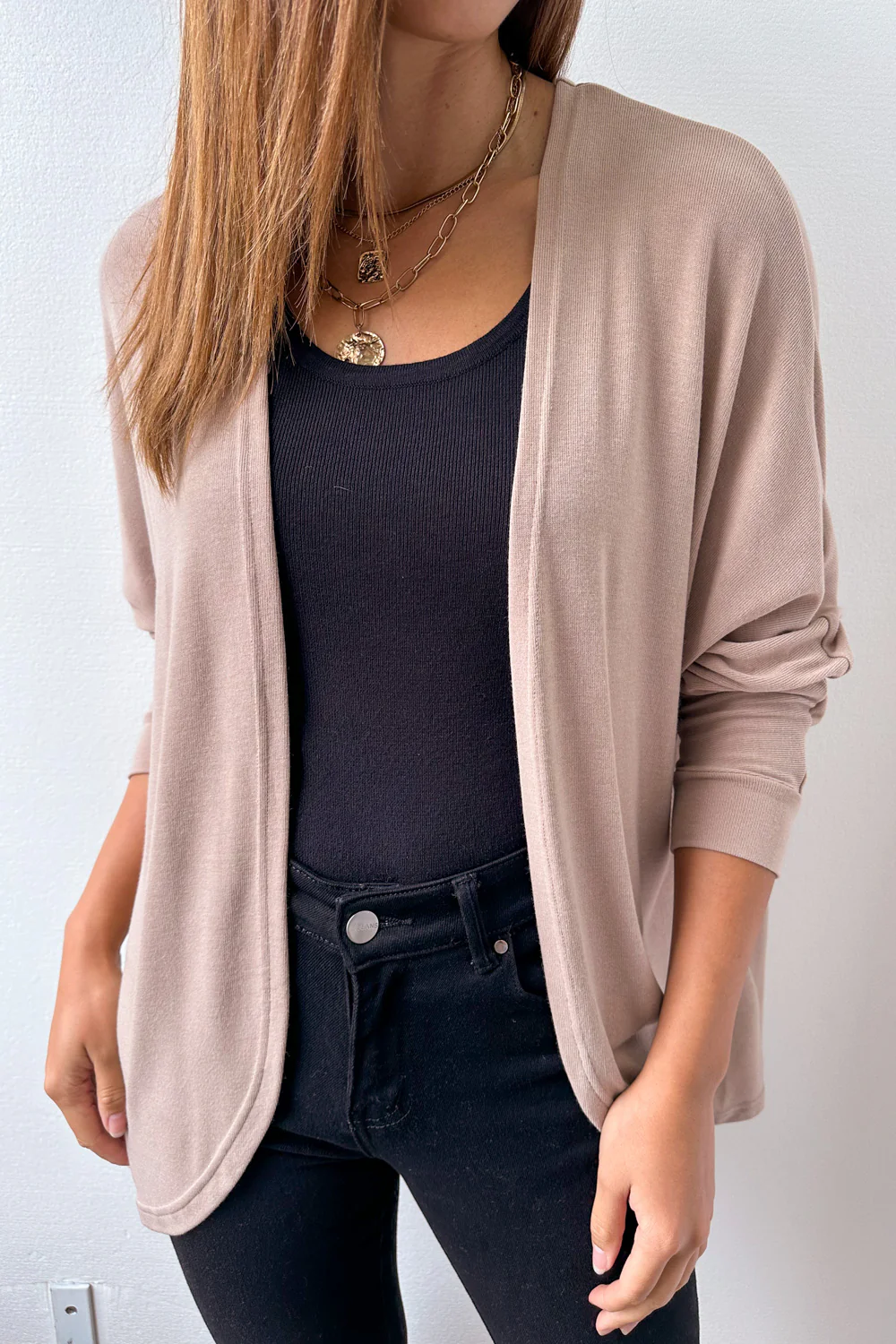 Harriette Shrug - Mocha - Image 2