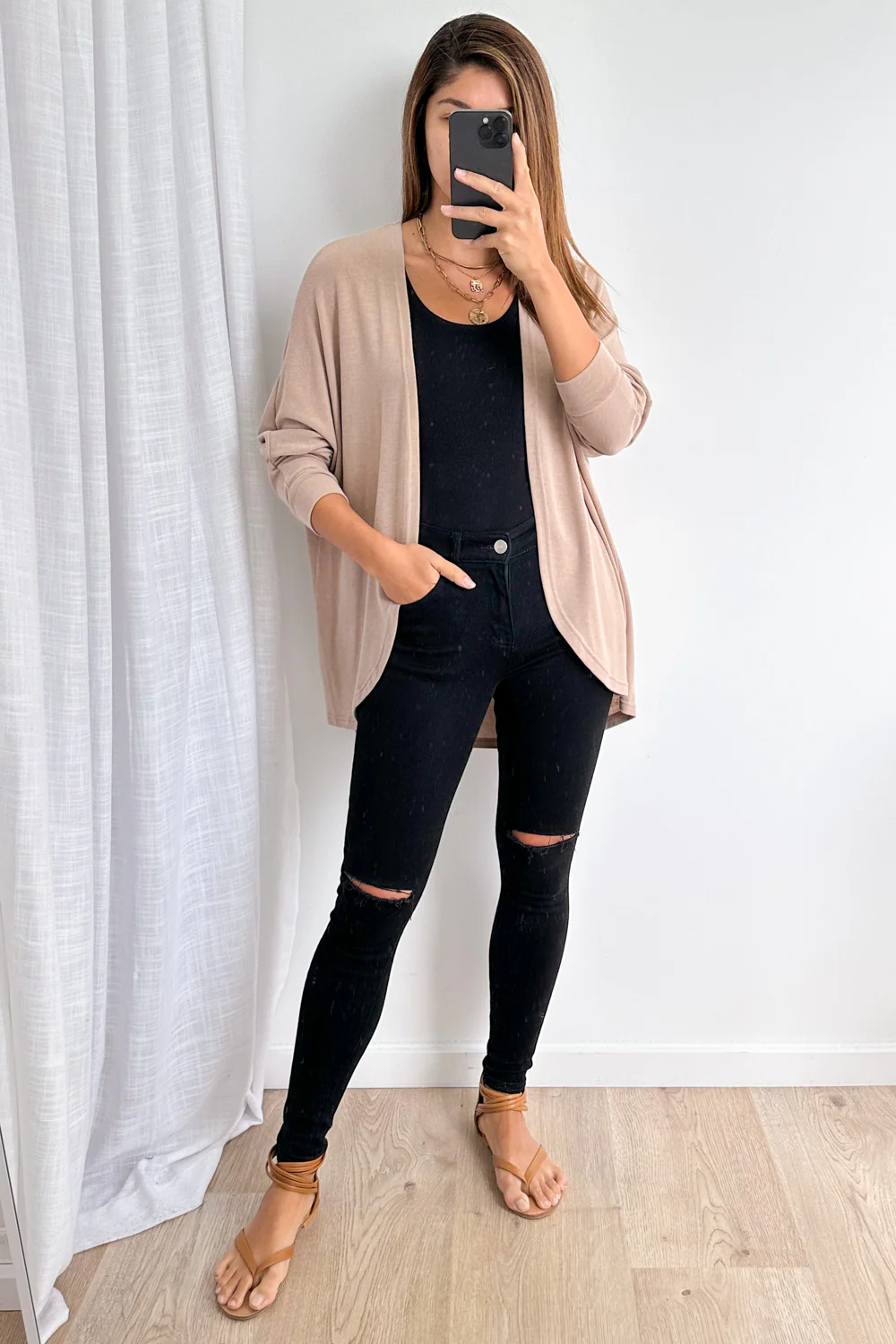 Harriette Shrug - Mocha - Image 3