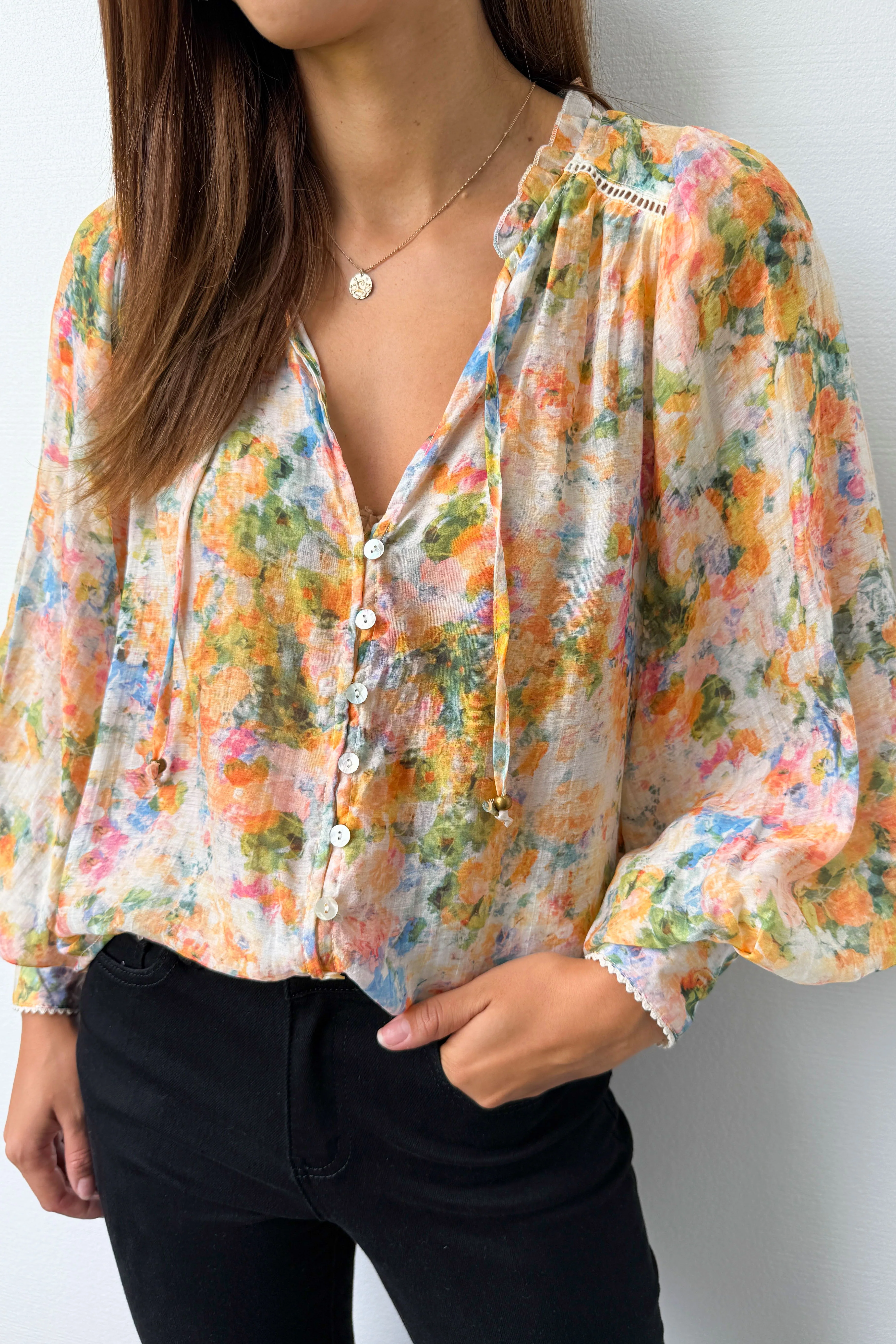 Haven Blouse - Pastel Watercolour - Image 20